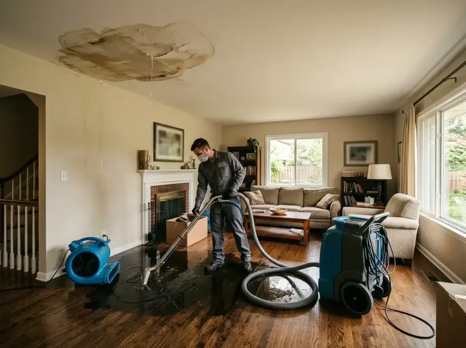 attic-pipe-burst-ceiling-drip-008 — frequently asked questions, Water Damage Restoration & Carpet Care in Pocono Woodland La…